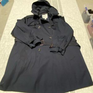 LONDON FOG Womens BLUE Trench Coat Removable Liner 3X Worn a  few times